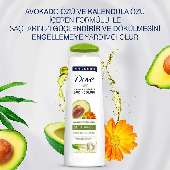 Dove Sampuan Dokulmeye Karsi Avokado 400 Ml